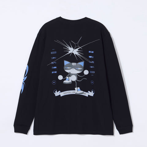 【DUSTCELL】「ONE」グラフィックロングスリーブTシャツ dustcat/BLACK/DUSTCELL LIVE「ONE」at 日本武道館