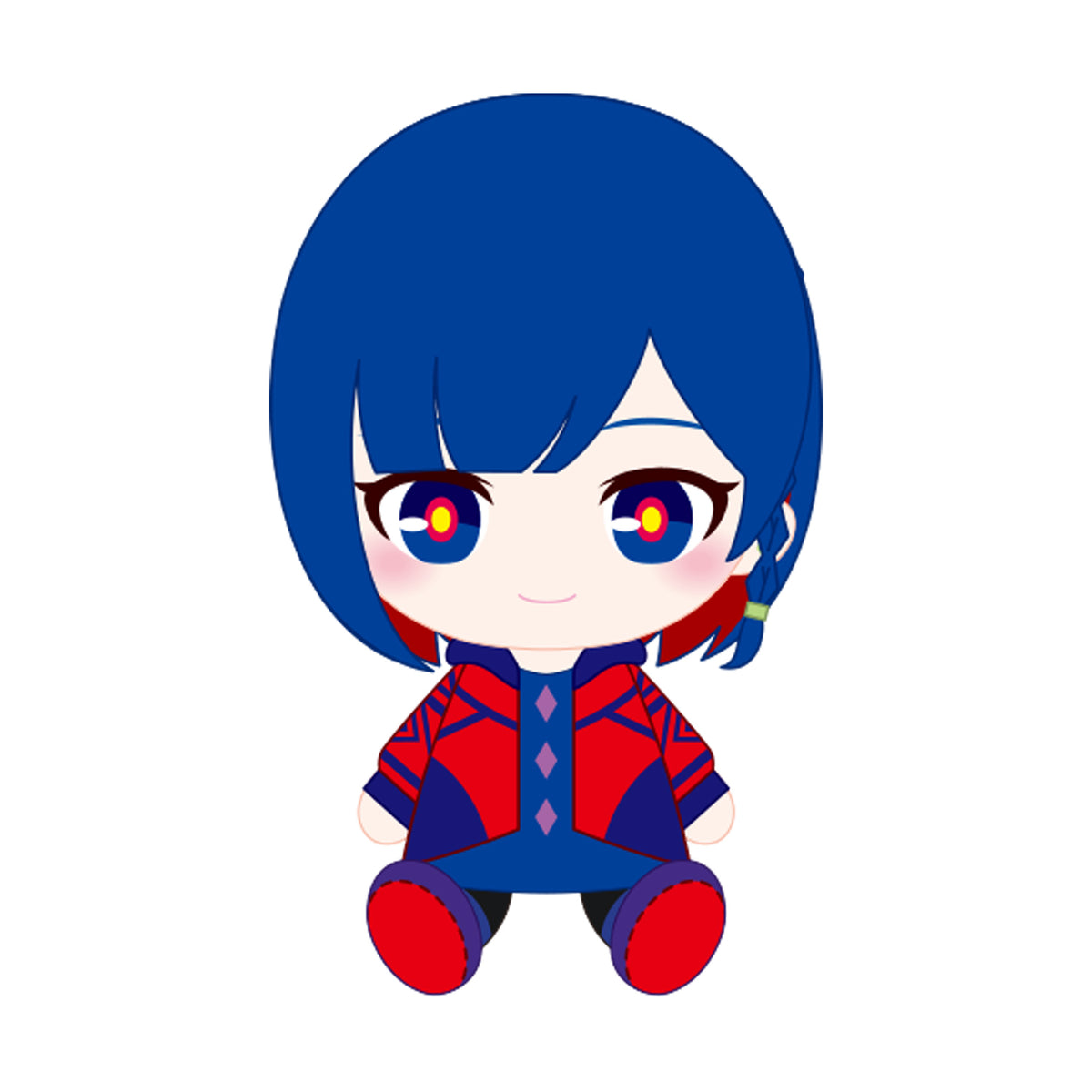 【未開封】 おすわり理芽ぬいぐるみ Nightwings　/ 神椿　理芽 1_aaa9afba-f5e8-4767-ab8d-