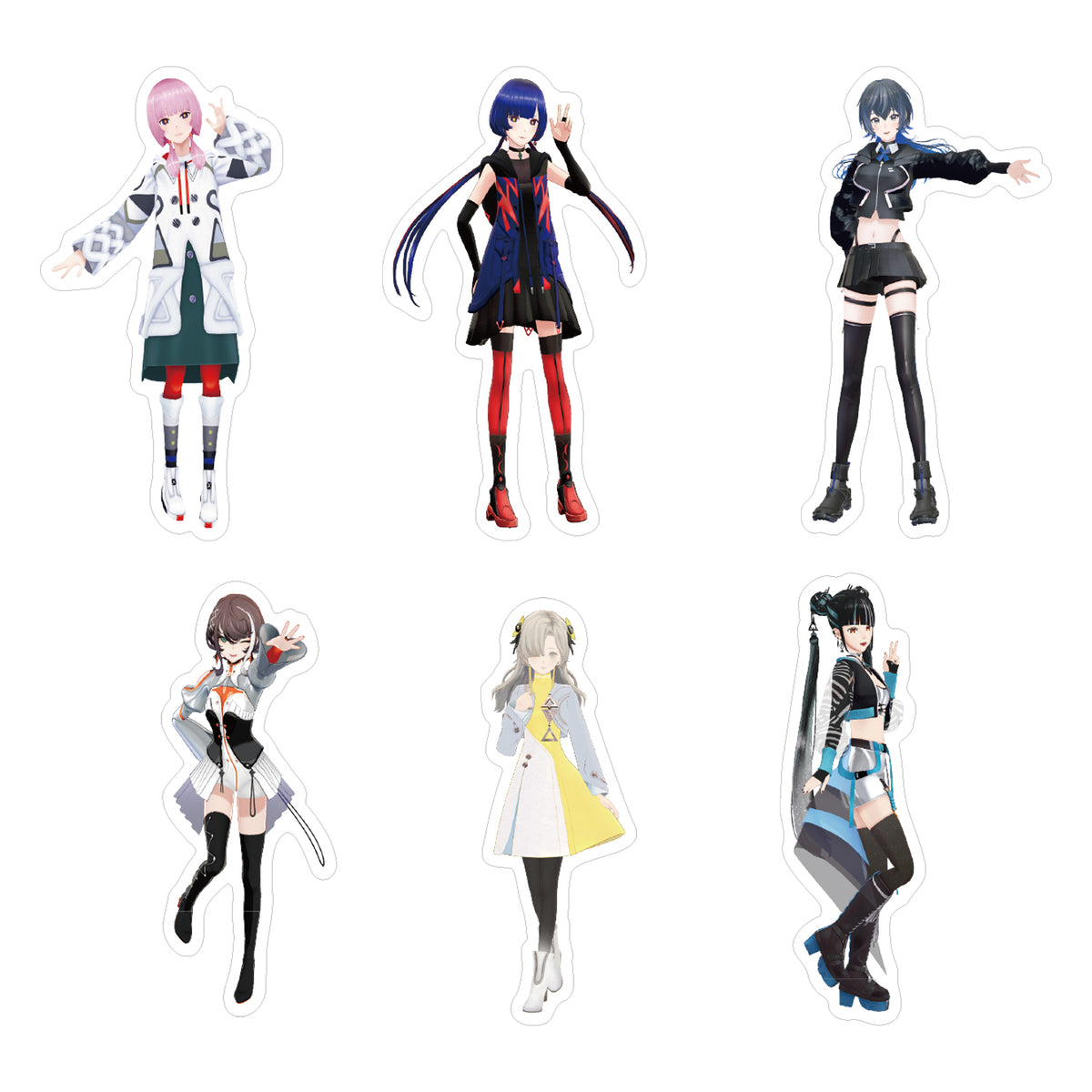 【KAMITSUBAKI STUDIO】3Dビジュアルクリアステッカーセット/KAMITSUBAKI WARS 2025 神椿後楽園戦線 KAMITSUBAKI XPERIENCE