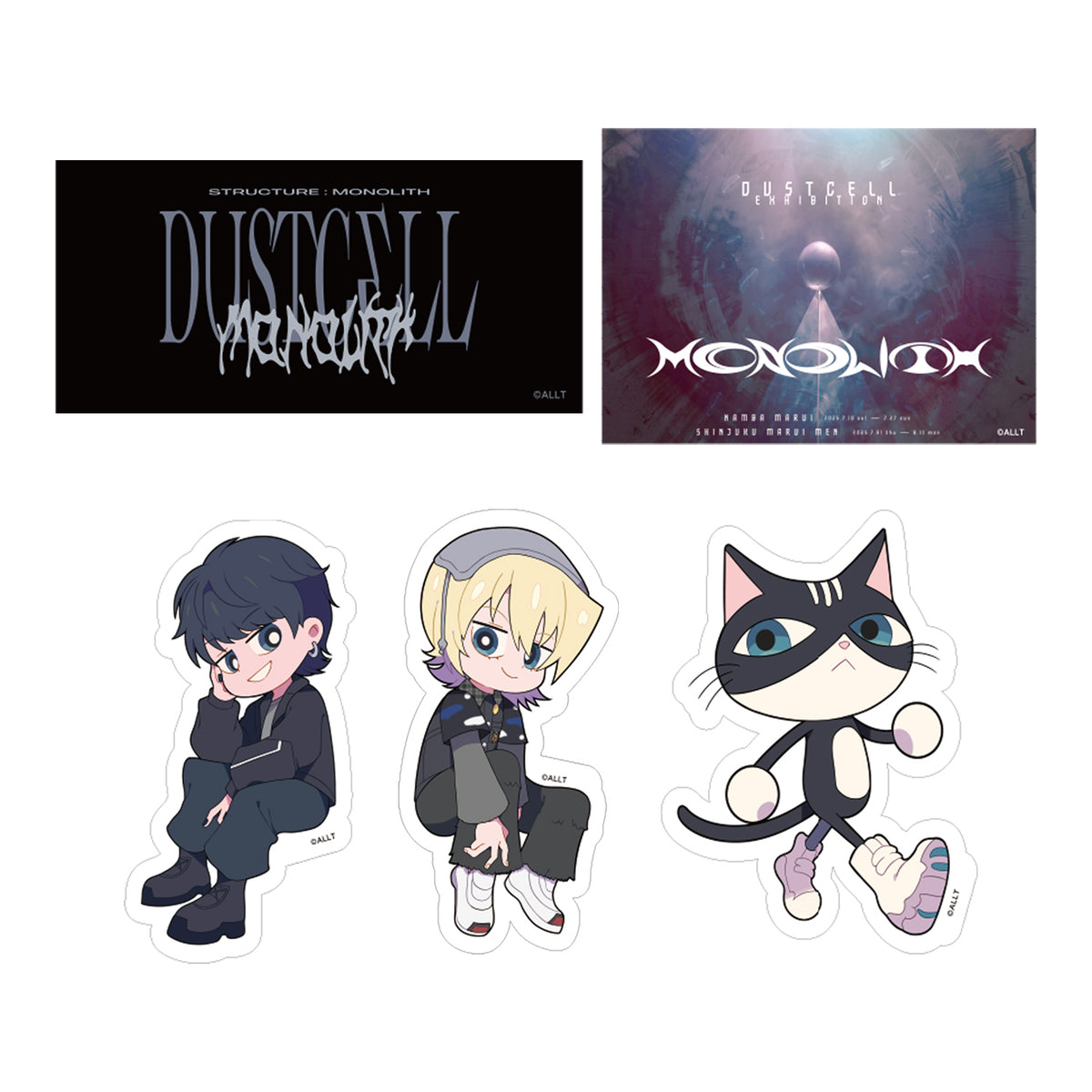 【DUSTCELL】ステッカーセット/「ONE」at 日本武道館 Blu-ray 発売記念 POP UP「MONOLITH」