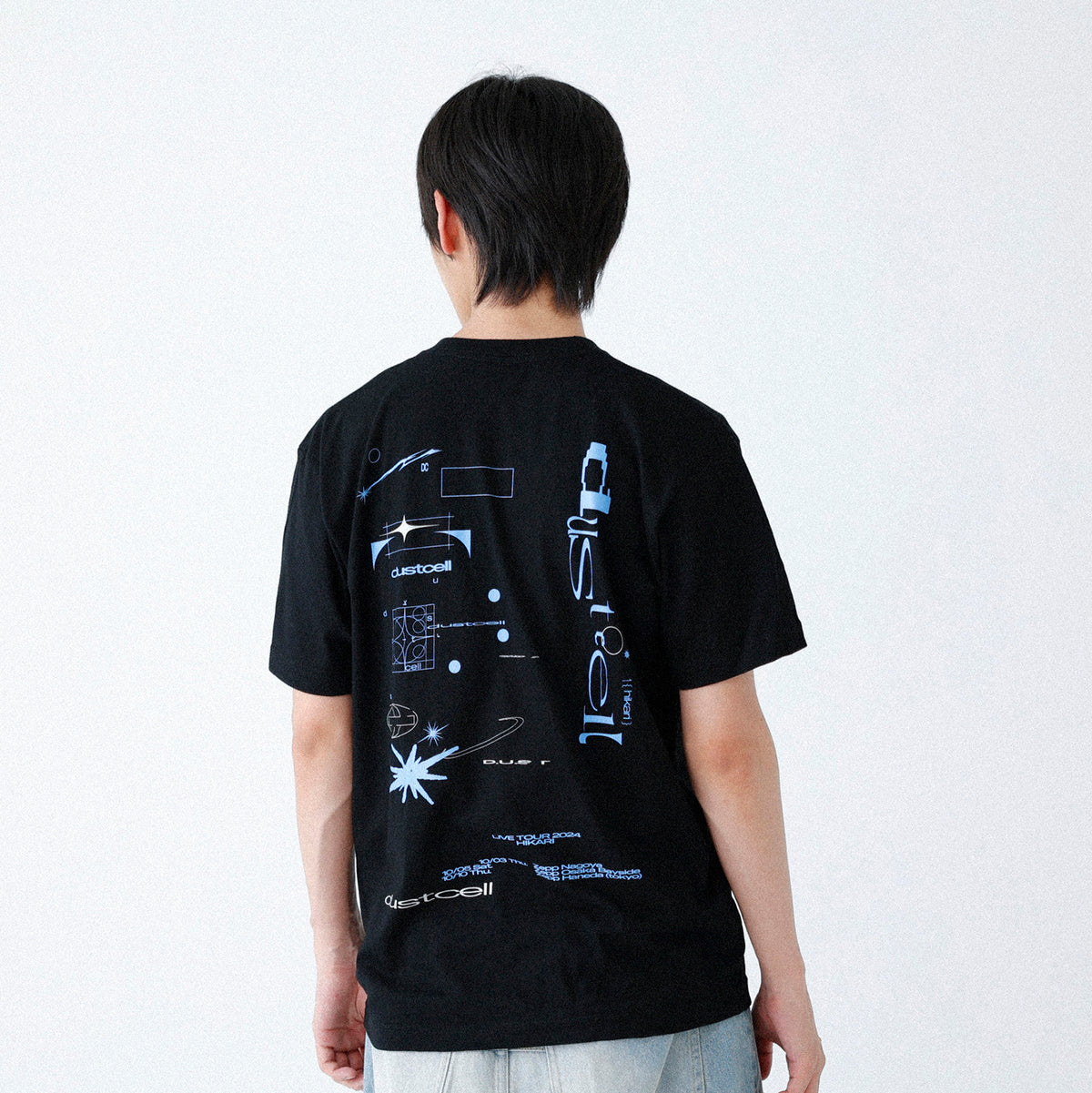 【DUSTCELL】「光」グラフィックTシャツ/BLACK/DUSTCELL TOUR 2024「光」