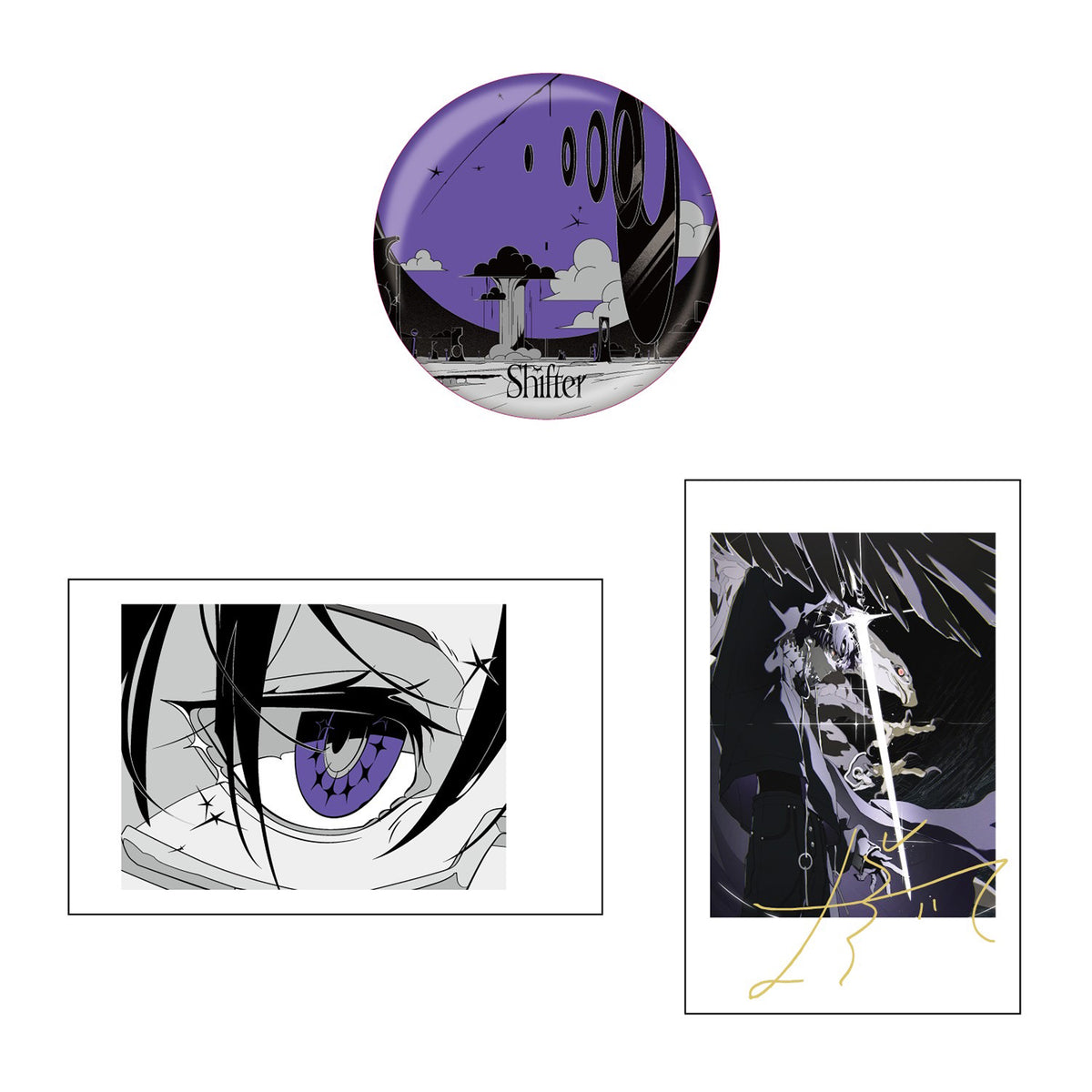 【梓川】「Shifter」缶バッジ+インスタントフォト風カードセット/Azsagawa 1st ALBUM「Shifter」CD & Goods