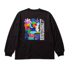 画像をギャラリービューアに読み込む, 【KAMITSUBAKI STUDIO】ビックシルエット ロングスリーブTシャツ カラービジュアル ver./BLACK/KAMITSUBAKI FES ’25 OUR ONE-DAY WAR