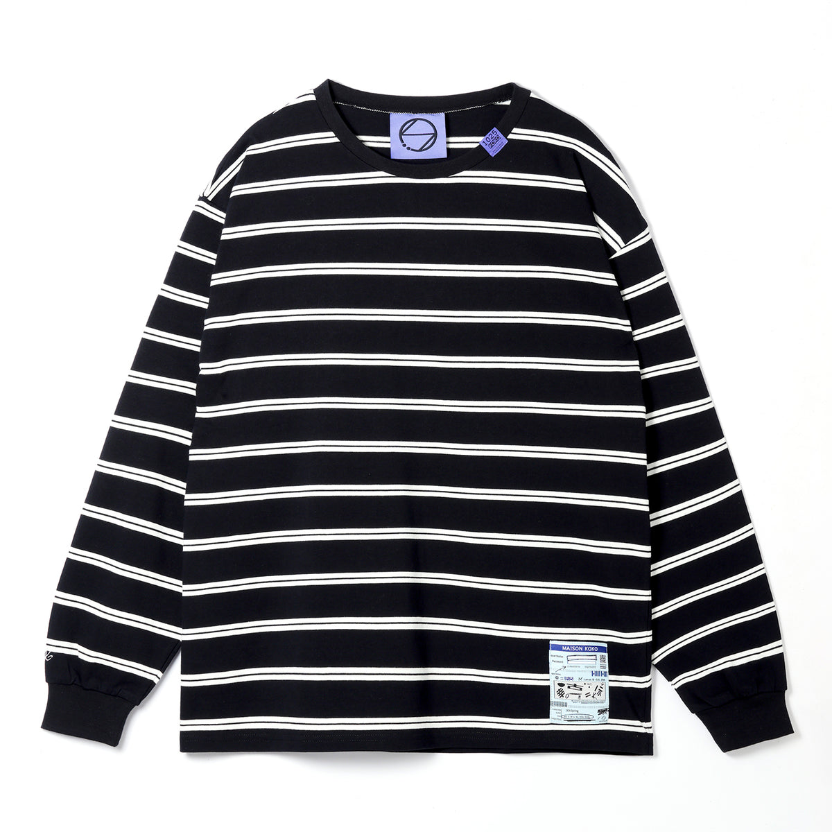 幸祜】K.T.R BORDER LONG T-SHIRT／MAISON KOKO -2026 Spring