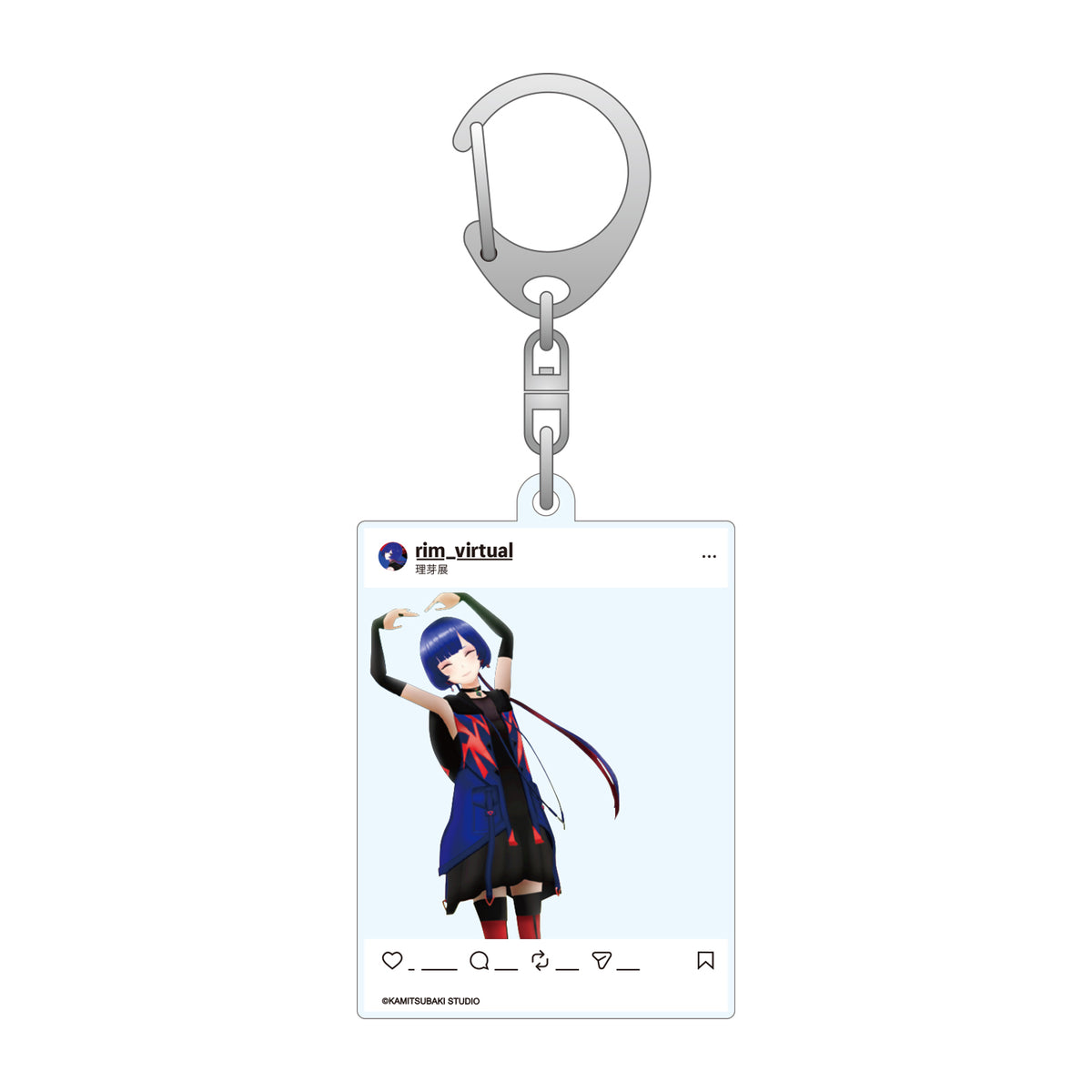 【理芽】フォトフレーム風アクリルキーホルダー/理芽展 -THE EXHIBITION-
