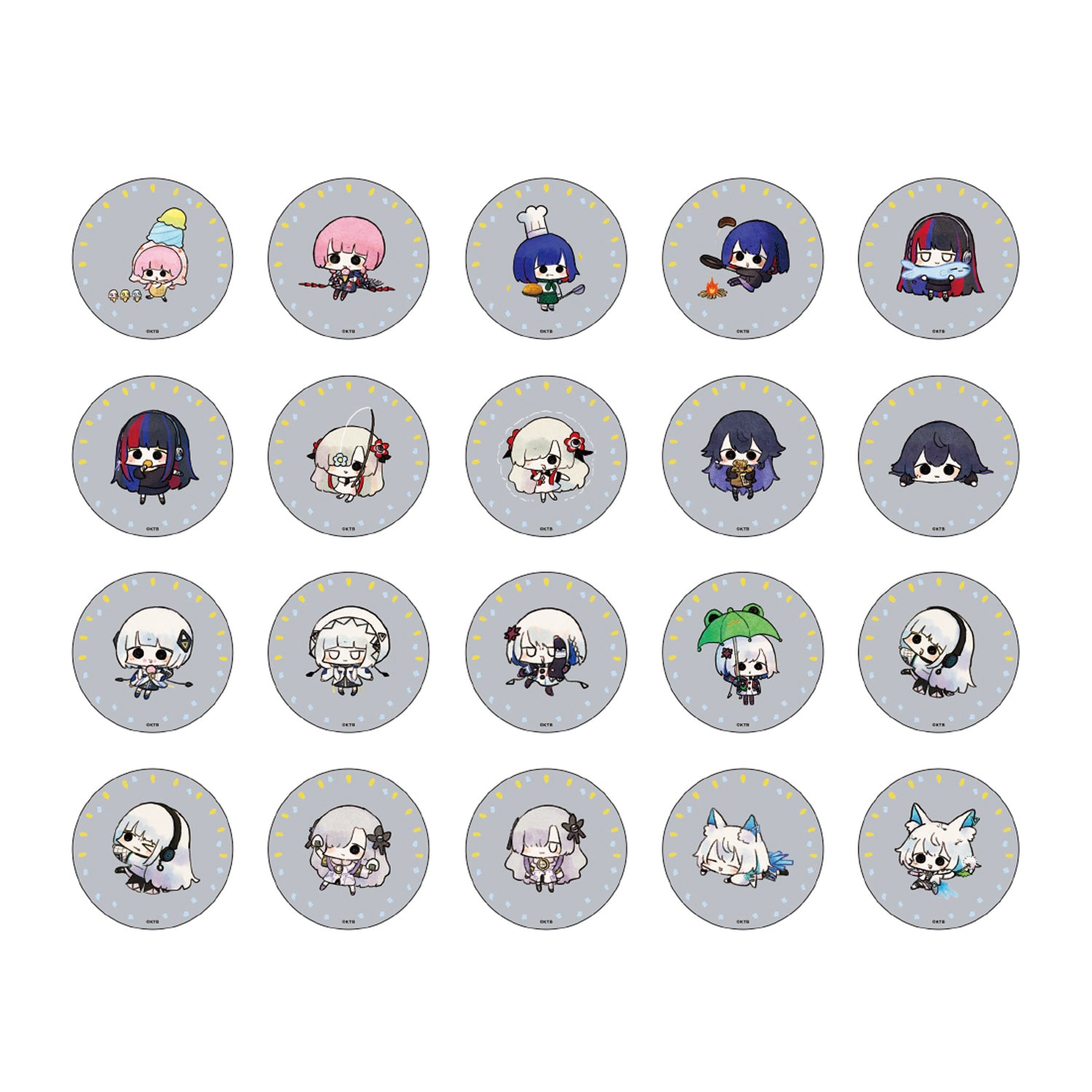 90【建設中。】【神椿市協奏中。】 トレーディング缶バッジ コンプリートセット 神椿市建設中。】ランダム缶バッジ（全20種）／「神椿市協奏中。」1st