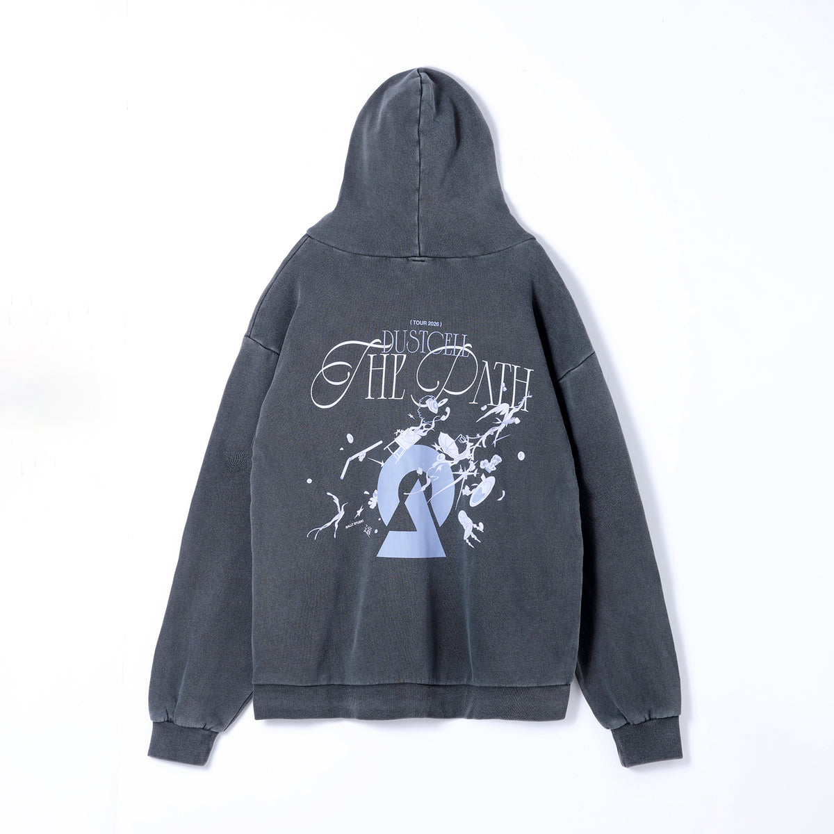 DUSTCELL】THE PATHグラフィックピグメント加工ジップパーカー