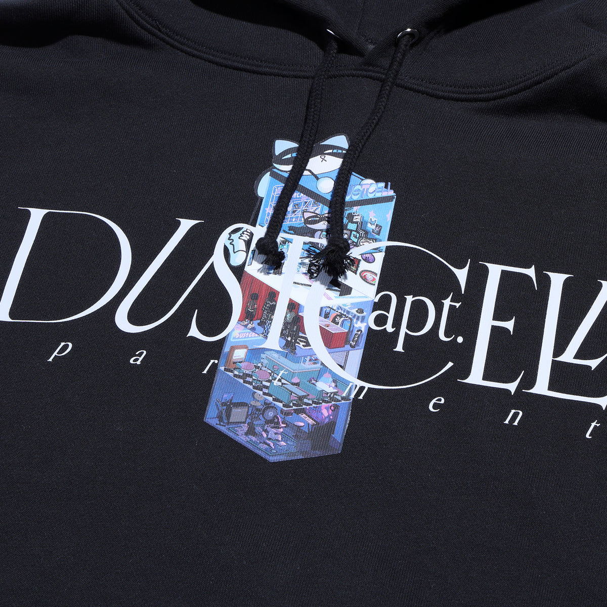 【DUSTCELL】「DUSTCELL apt.」フーディー/BLACK/EXHIBITION「DUSTCELL apt. -apartment- 」OFFICIAL GOODS