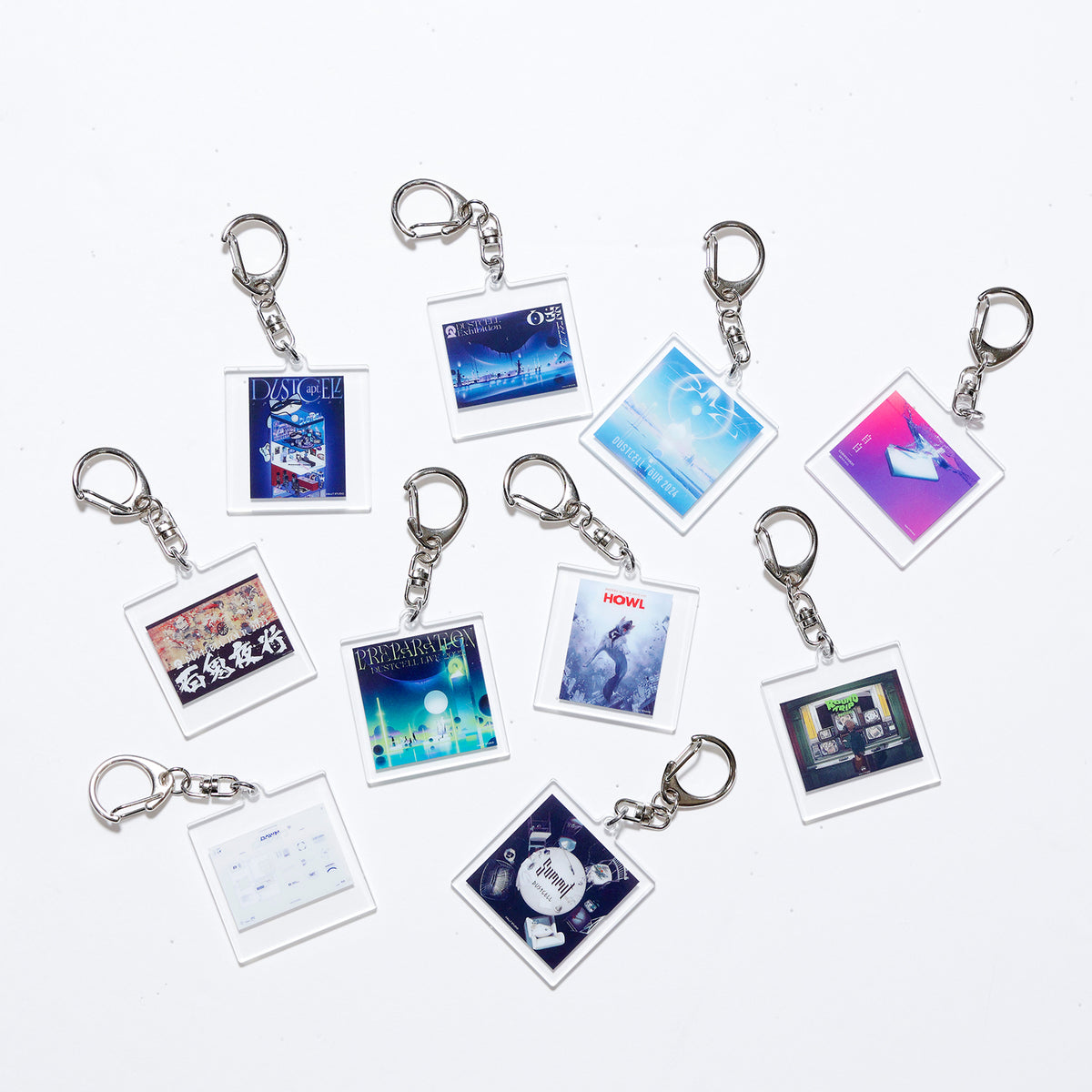 【DUSTCELL】ランダムKVアクリルキーホルダー(全10種類)/5th Anniversary OFFICIAL GOODS