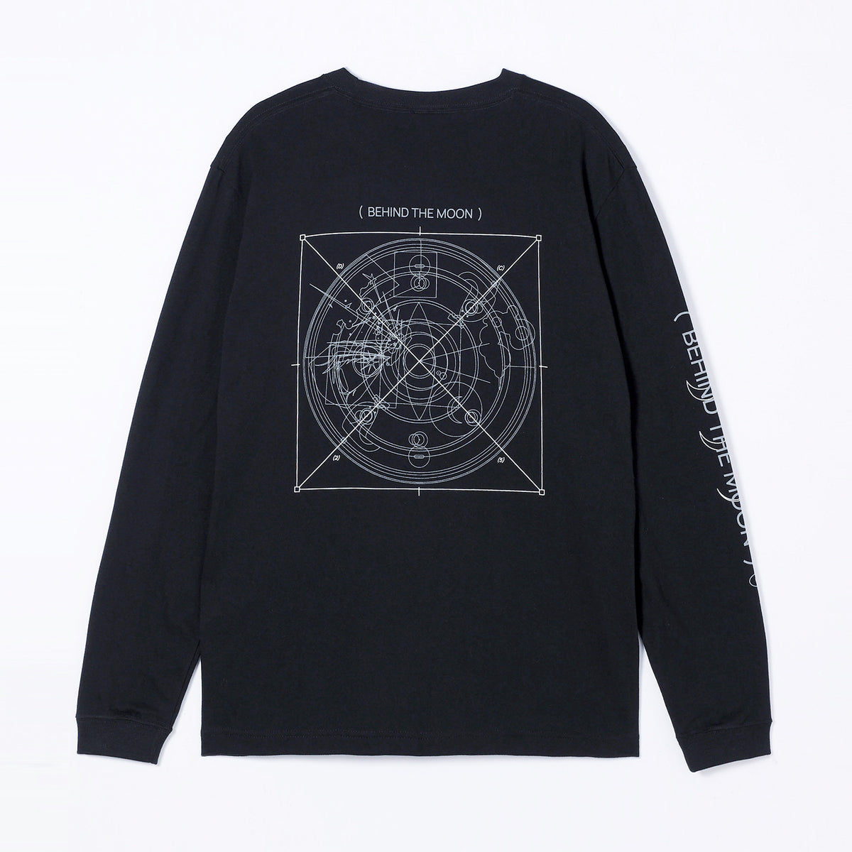 DUSTCELL】「月の裏」ロングスリーブTシャツ／BLACK／DUSTCELL