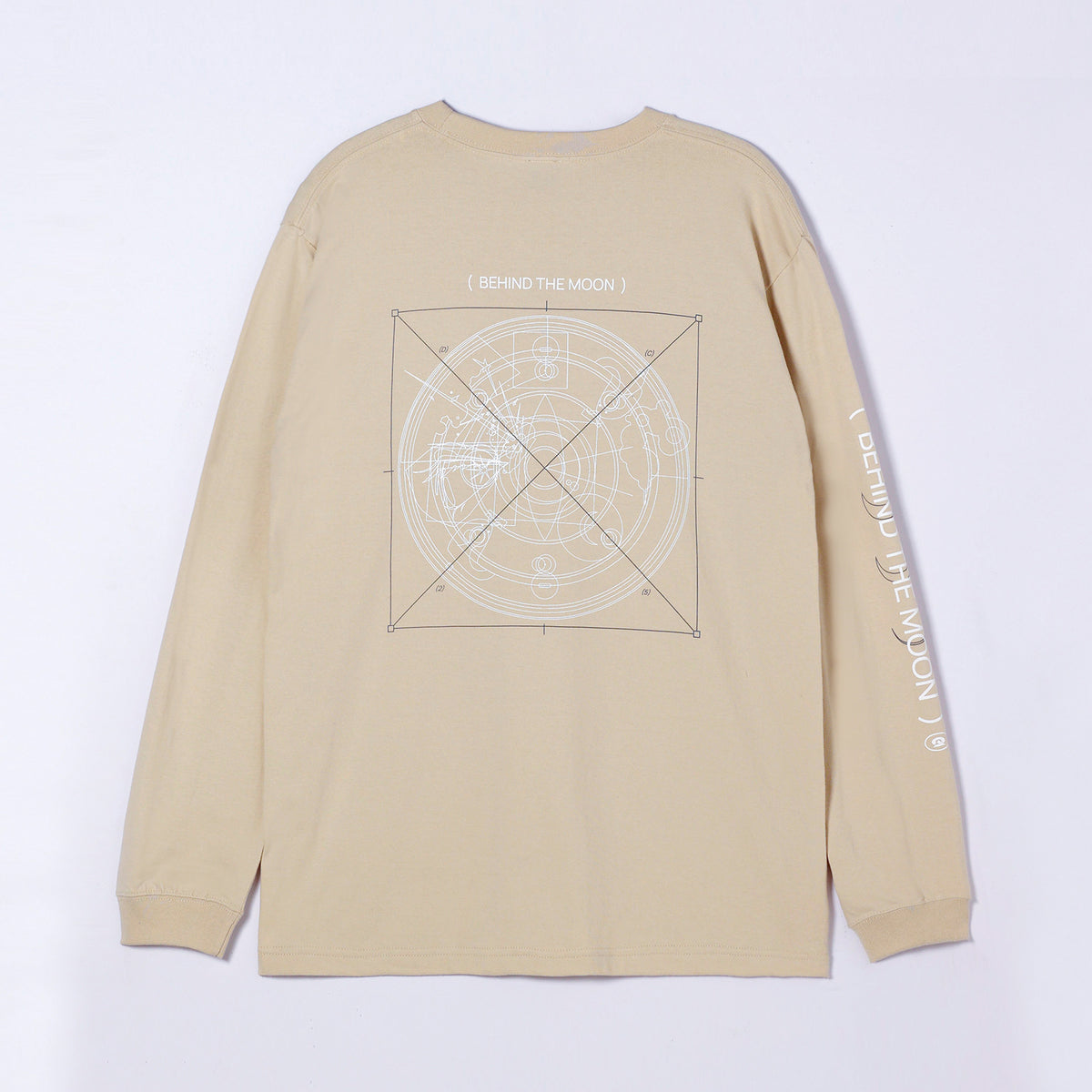 DUSTCELL】「月の裏」ロングスリーブTシャツ／SAND BEIGE／DUSTCELL