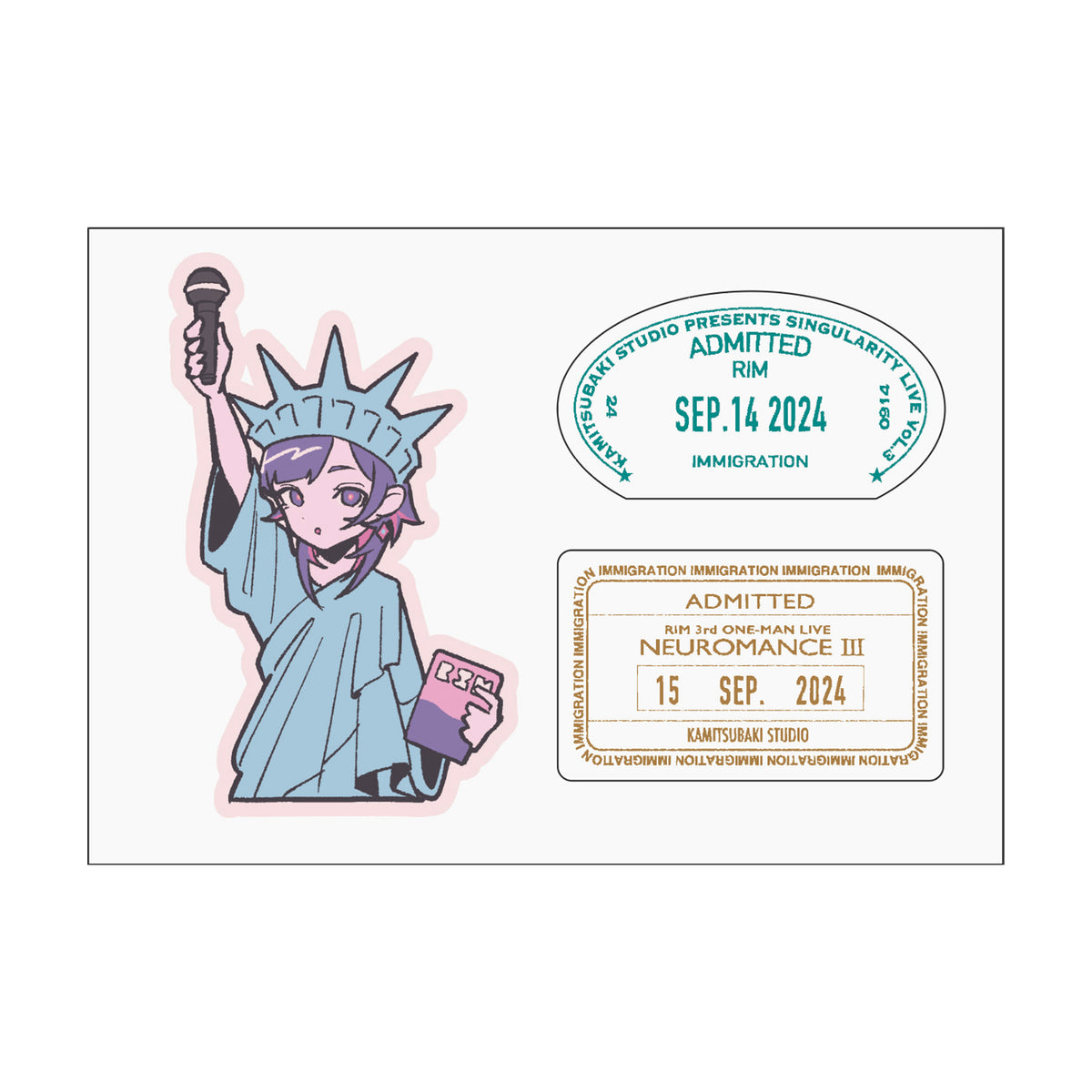 【理芽】旅するりめちパスポート風ノート illustration by がーこ/3rd ONE-MAN LIVE「NEUROMANCE Ⅲ」第二弾