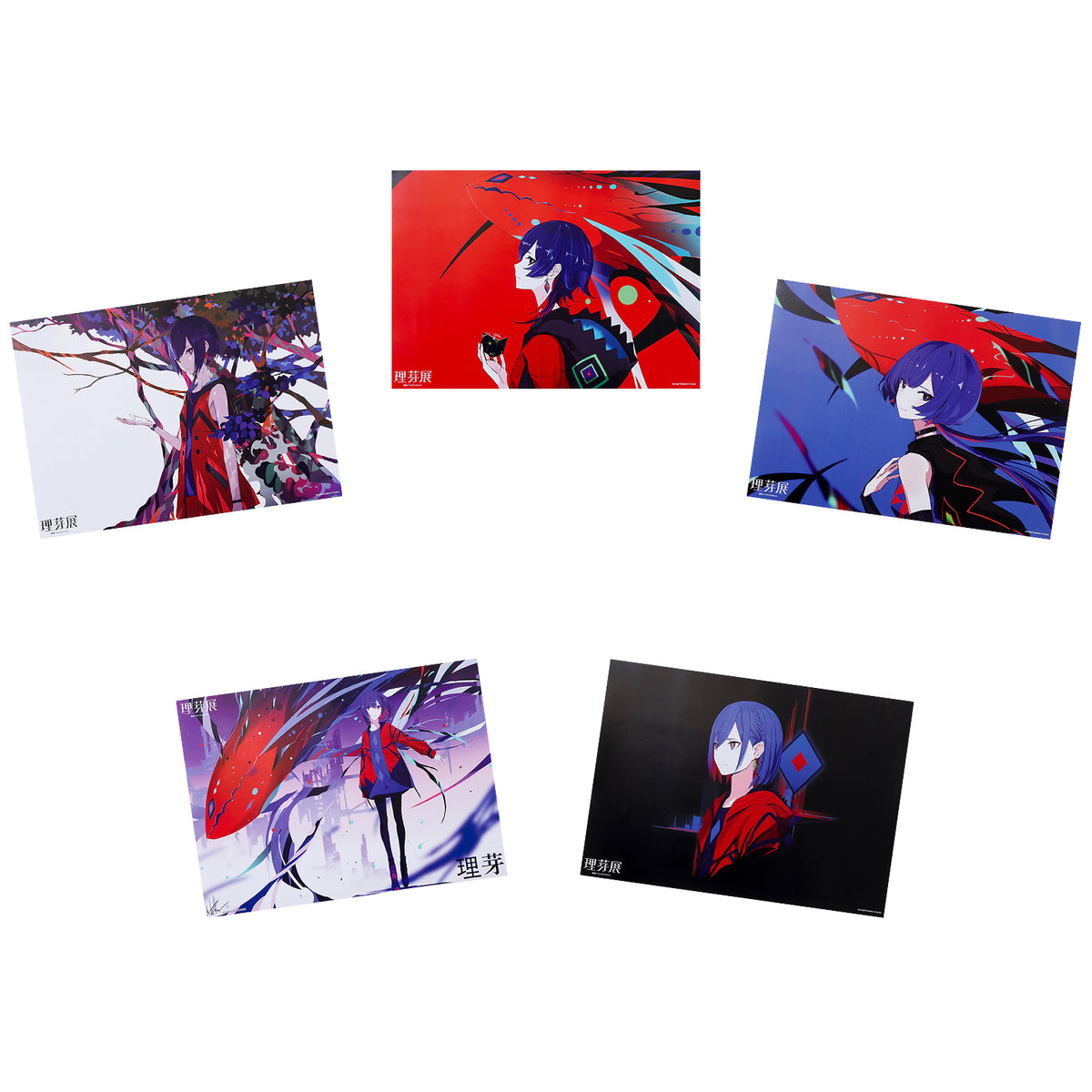 理芽】歴代キービジュアルポスター／理芽展 -THE EXHIBITION- – FINDME