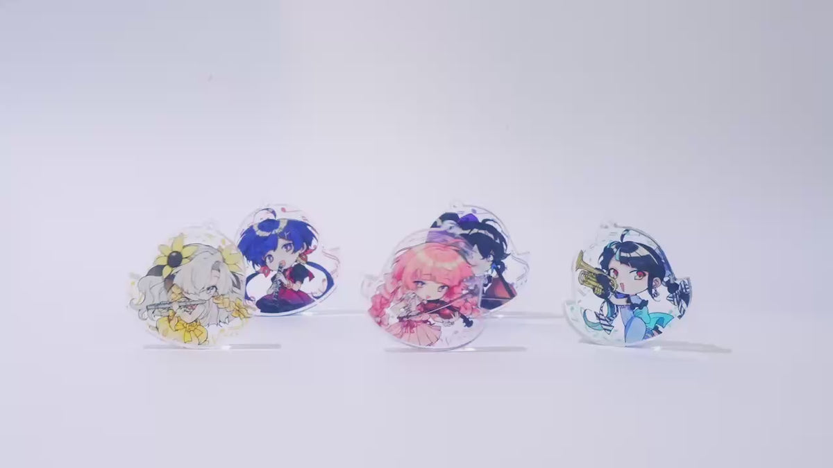 ヰ世界情緒】ゆらゆらアクリルブロックキーホルダー／THINKR XR