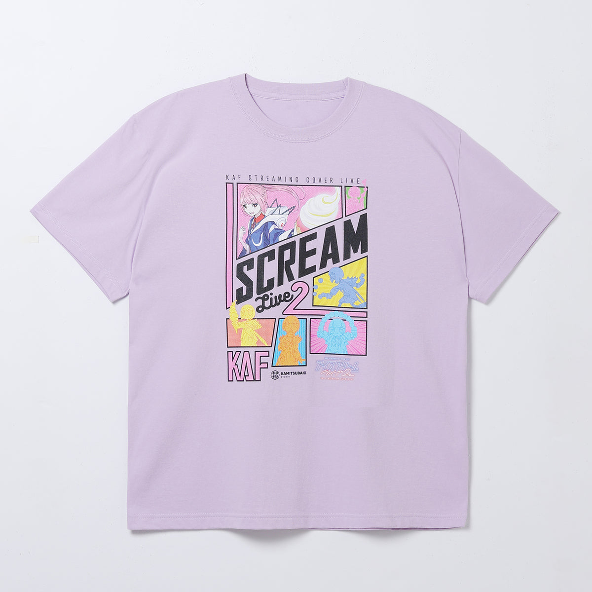 【花譜】I SCREAM LIVE2 Tシャツ／PURPLE／KAF STREAMING COVER LIVE「アイスクリームライブ2」