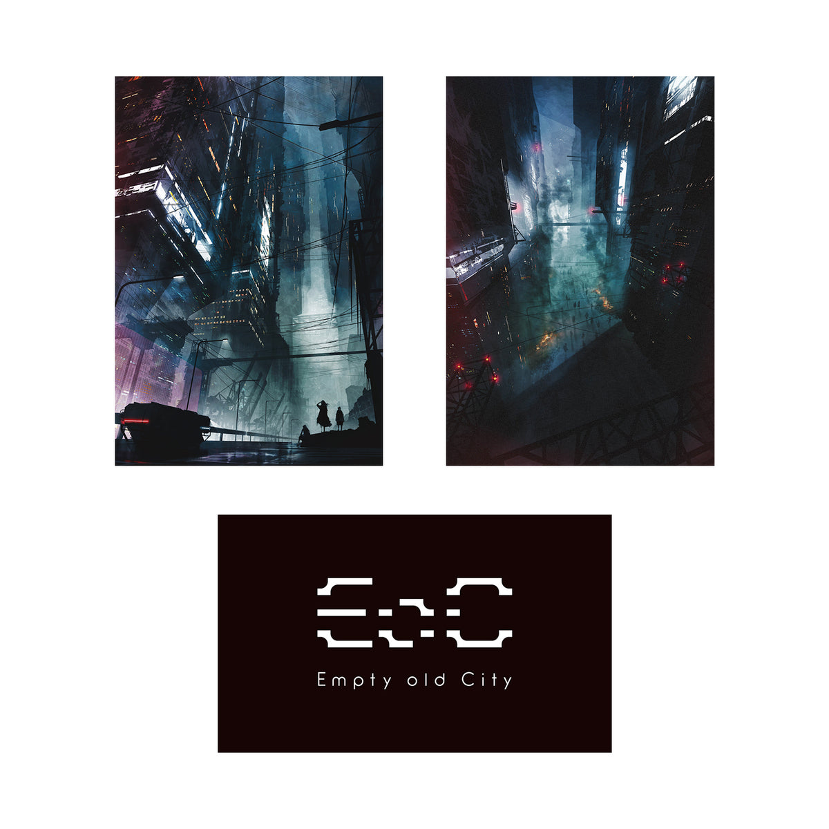 Empty old City】イラストステッカーセット／「Offline Saga