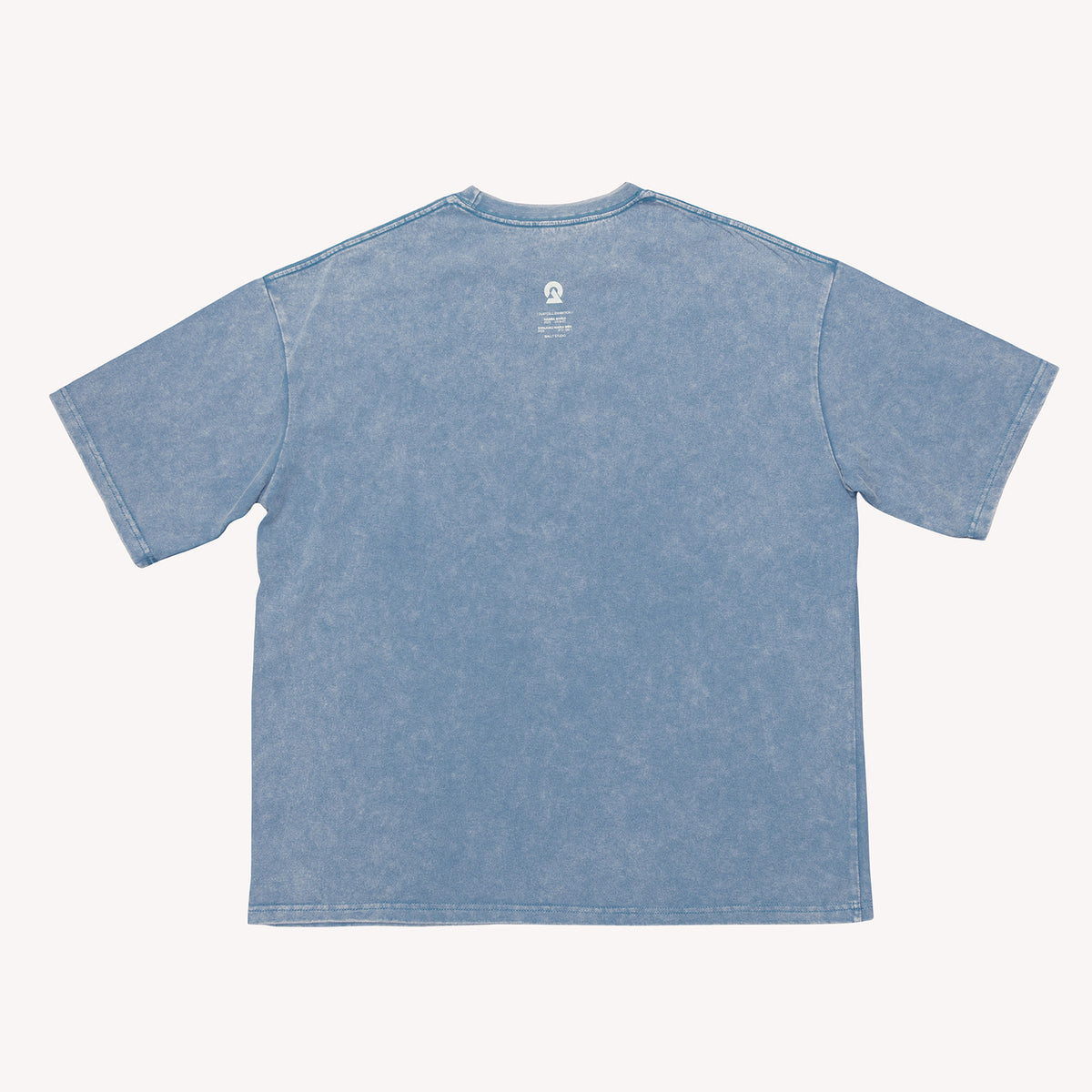 DUSTCELL】ピグメントビックシルエットTシャツ／BLUE／「ONE」at 日本