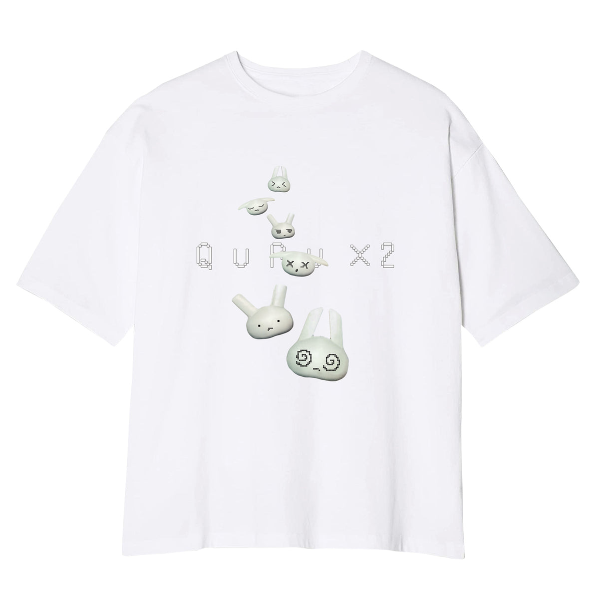 【廻花】くるくるうさぎTシャツ/廻花展「くるくる」OFFICIAL GOODS