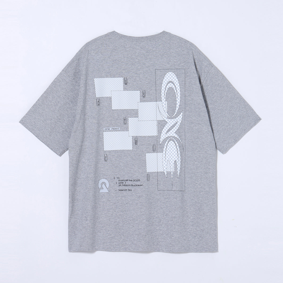 DUSTCELL】「ONE」ビッグシルエットTシャツ C／GRAY／DUSTCELL LIVE