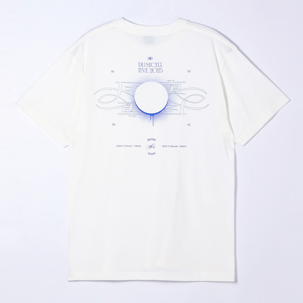 DUSTCELL コラボデザインTシャツ WHITE_サイン入り DUSTCELL】「月の裏」グラフィックTシャツ／VANILLA WHITE／DUSTCELL