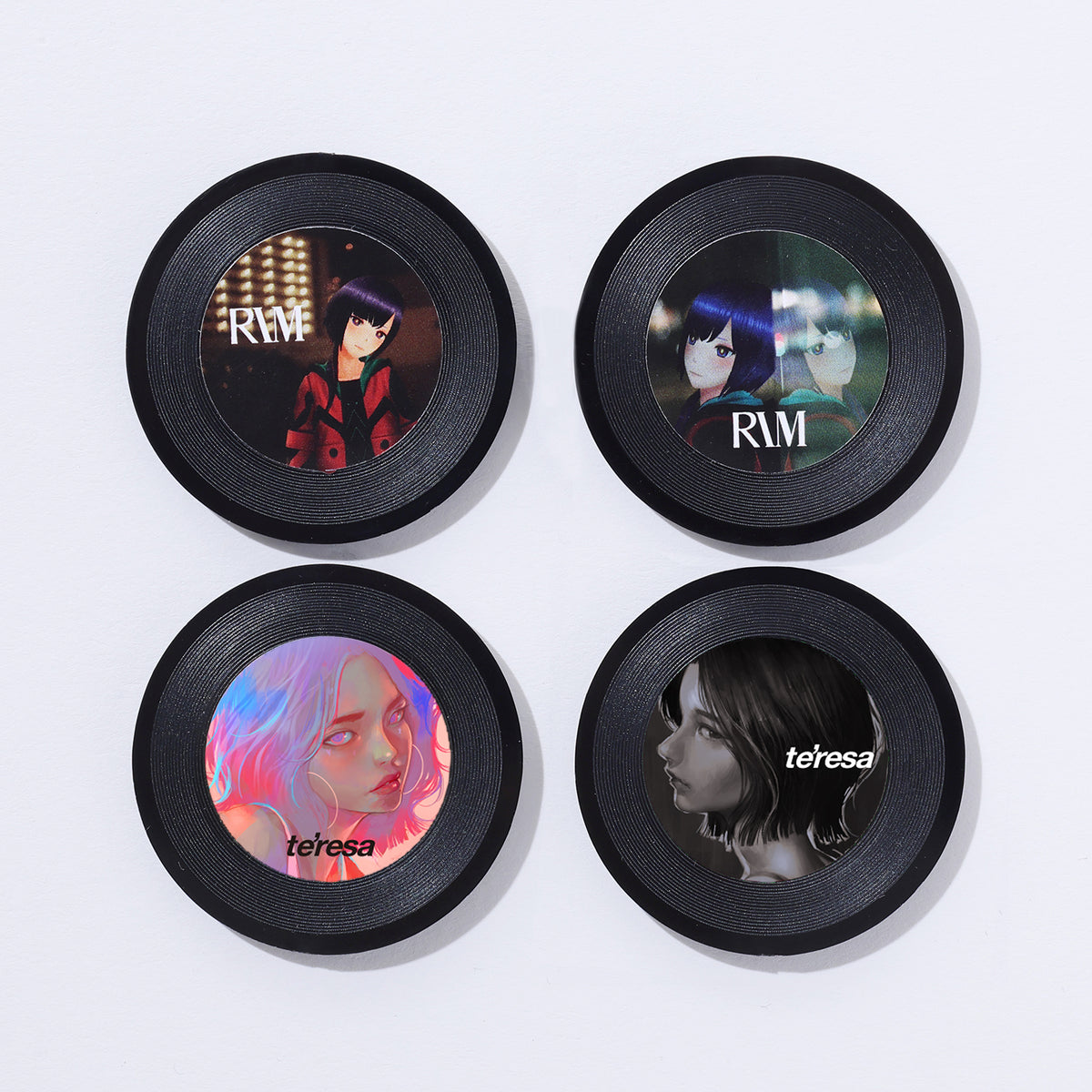 理芽】【te'resa】レコードバッジセット／PROTOTYPING OSAKA