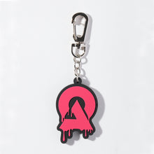 画像をギャラリービューアに読み込む, 【DUSTCELL】ドリップロゴラバーキーホルダー/BLACK×RED/DUSTCELL Exhibiton「白炎」