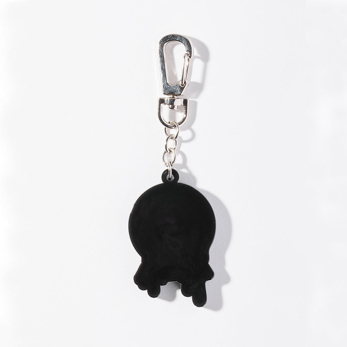【DUSTCELL】ドリップロゴラバーキーホルダー/BLACK×RED/DUSTCELL Exhibiton「白炎」