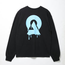 画像をギャラリービューアに読み込む, 【DUSTCELL】ドリップロゴロングスリーブTシャツ/BLACK/DUSTCELL Exhibiton「白炎」