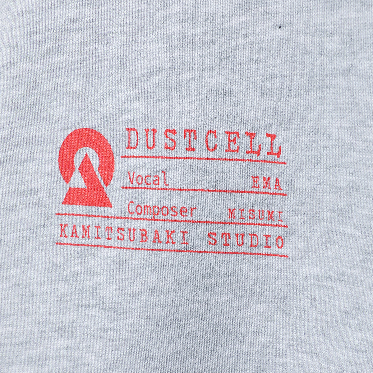 【DUSTCELL】ネームパーカー／GRAY／DUSTCELL Exhibiton「白炎」