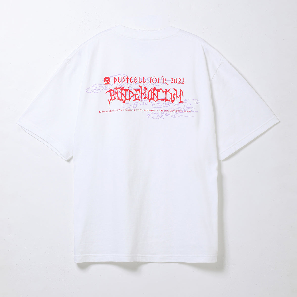 【DUSTCELL】「百鬼夜行」ビッグシルエットTシャツ／WHITE／DUSTCELL TOUR 2022「百鬼夜行」