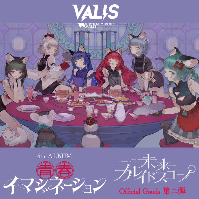 VALIS 4th ALBUM「青春イマジネーション」＆ 5th ONE-MAN LIVE「未来カレイドスコープ」ライブグッズ