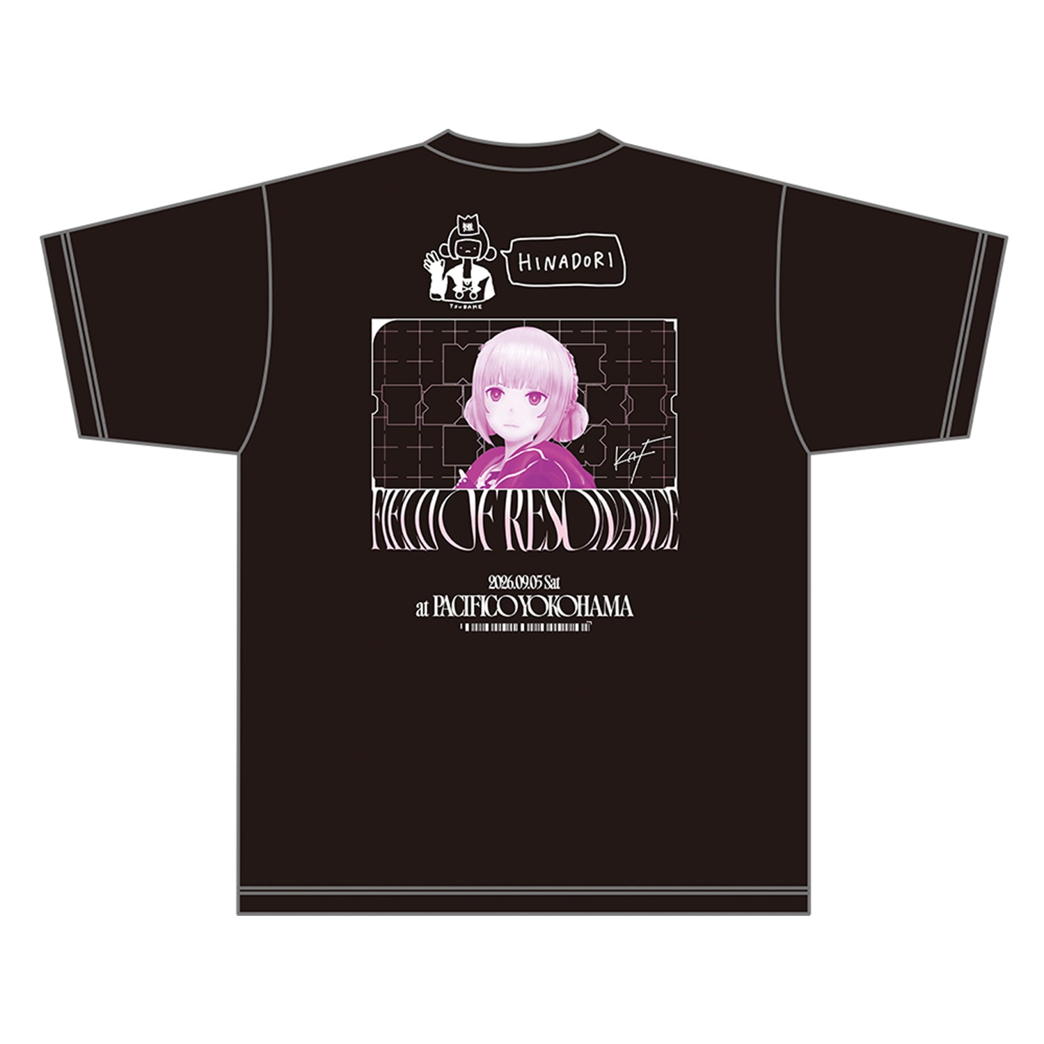 かと Bubbles & Blossom Tシャツ2枚セット KAMITSUBAKI STUDIO】Tシャツ 花譜 ver.／KAMITSUBAKI FES '26 FIELD