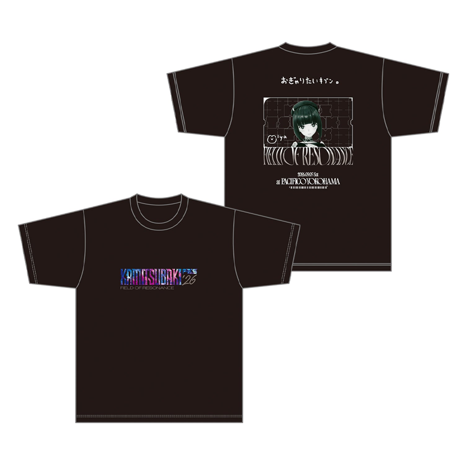 KAMITSUBAKI STUDIO】Tシャツ 硝子宮 ver.／KAMITSUBAKI FES '26 FIELD