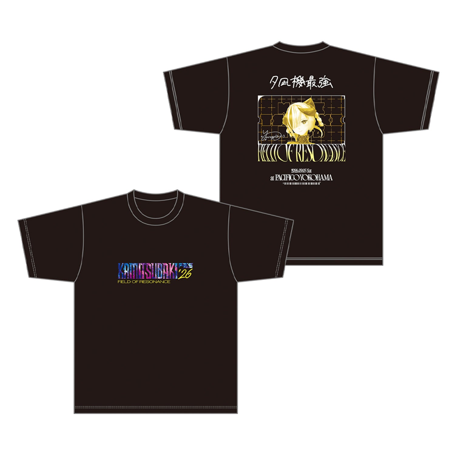 KAMITSUBAKI STUDIO】Tシャツ 夕凪機 ver.／KAMITSUBAKI FES '26 FIELD