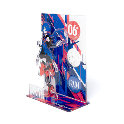 【理芽】アクリルスタンド＆缶バッジセット／理芽 6th Anniversary OFFICIAL GOODS