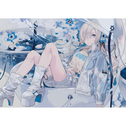 【ヰ世界情緒】オリジナルブルゾン ネモフィラ ver.／2nd Album「色彩」& 4th Anniversary & ヰ世界電子通信部 OFFICIAL GOODS