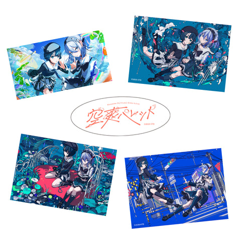 【空爽】ステッカーセット（5種入り）／Virtual mini live「空爽パレット」OFFICIAL GOODS