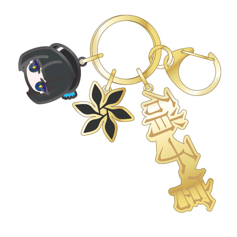 【少女革命計画】メタルキーホルダー  硝子宮／心世紀 Virtual mini Live「Petalstride -鼓動-」OFFICIAL GOODS