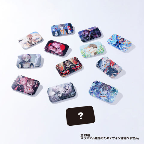 【明透・琶舞】ランダムスクエア缶バッジ（全13種）／virtual mini live「Cross Night LIVE」official goods
