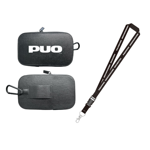 【P.U.O】ポーチ＆ネックストラップセット／2nd Remix ALBUM「DISCOTHEQUES 2」& OFFICIAL GOODS