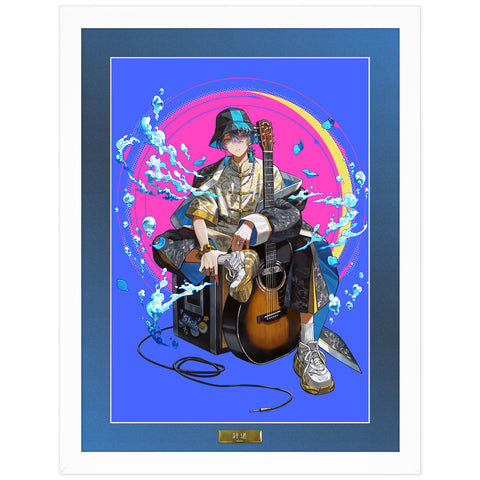 【詩道】額装アート（直筆サイン・シリアルナンバー入り）／3rd ONE-MAN LIVE「月響 -GEKKYO-」OFFICIAL GOODS