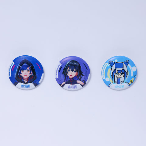 KAMITSUBAKI STUDIO×HELLO OSAKA】クッション缶バッジ3個セットA