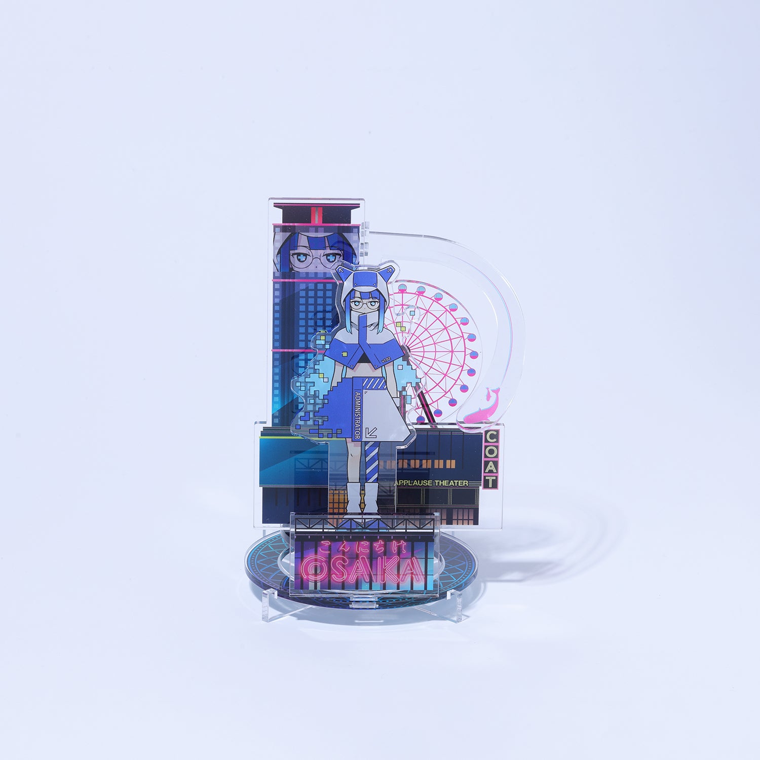 KAMITSUBAKI STUDIO×HELLO OSAKA】立体アクリルスタンド 影駅 観