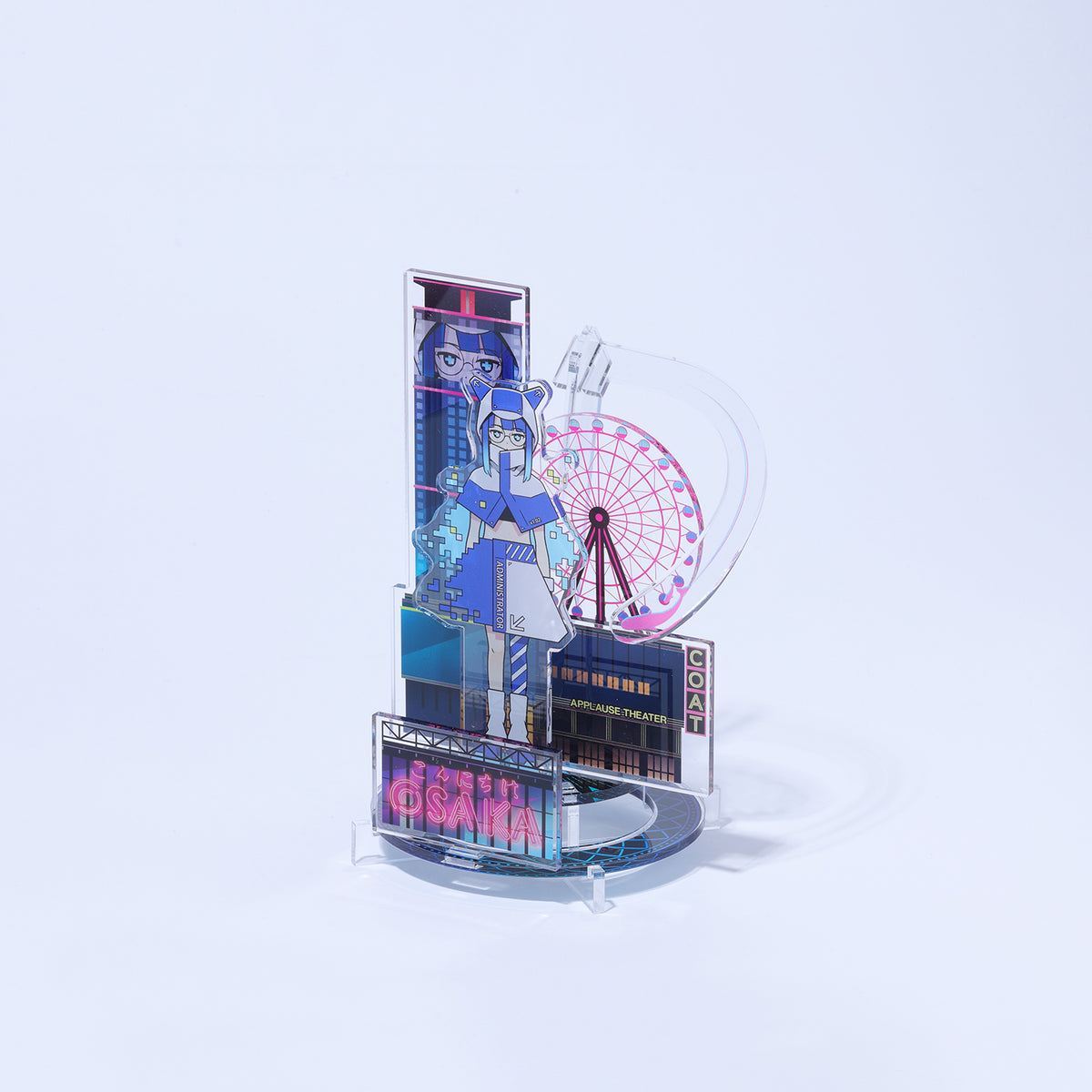 【KAMITSUBAKI STUDIO×HELLO OSAKA】立体アクリルスタンド 影駅 観歌／KAMITSUBAKI STUDIO presents バーチャル謎解きミステリー「魔女謎解」with HELLO OSAKA OFFICIAL GOODS