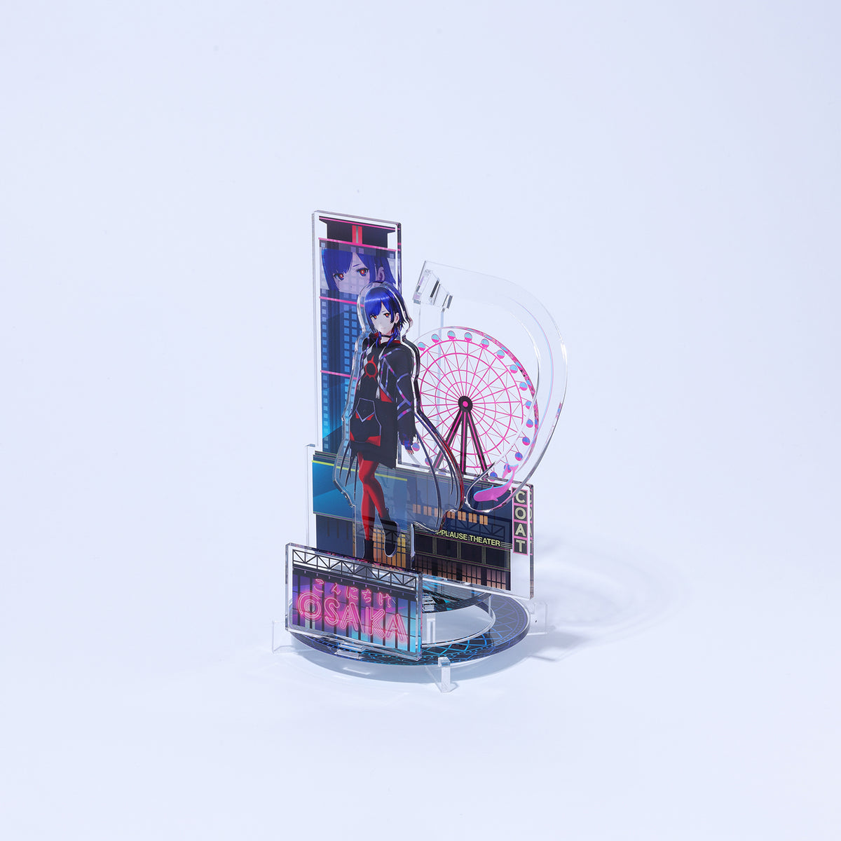 【KAMITSUBAKI STUDIO×HELLO OSAKA】立体アクリルスタンド 谷置 狸眼（理芽）／KAMITSUBAKI STUDIO presents バーチャル謎解きミステリー「魔女謎解」with HELLO OSAKA OFFICIAL GOODS