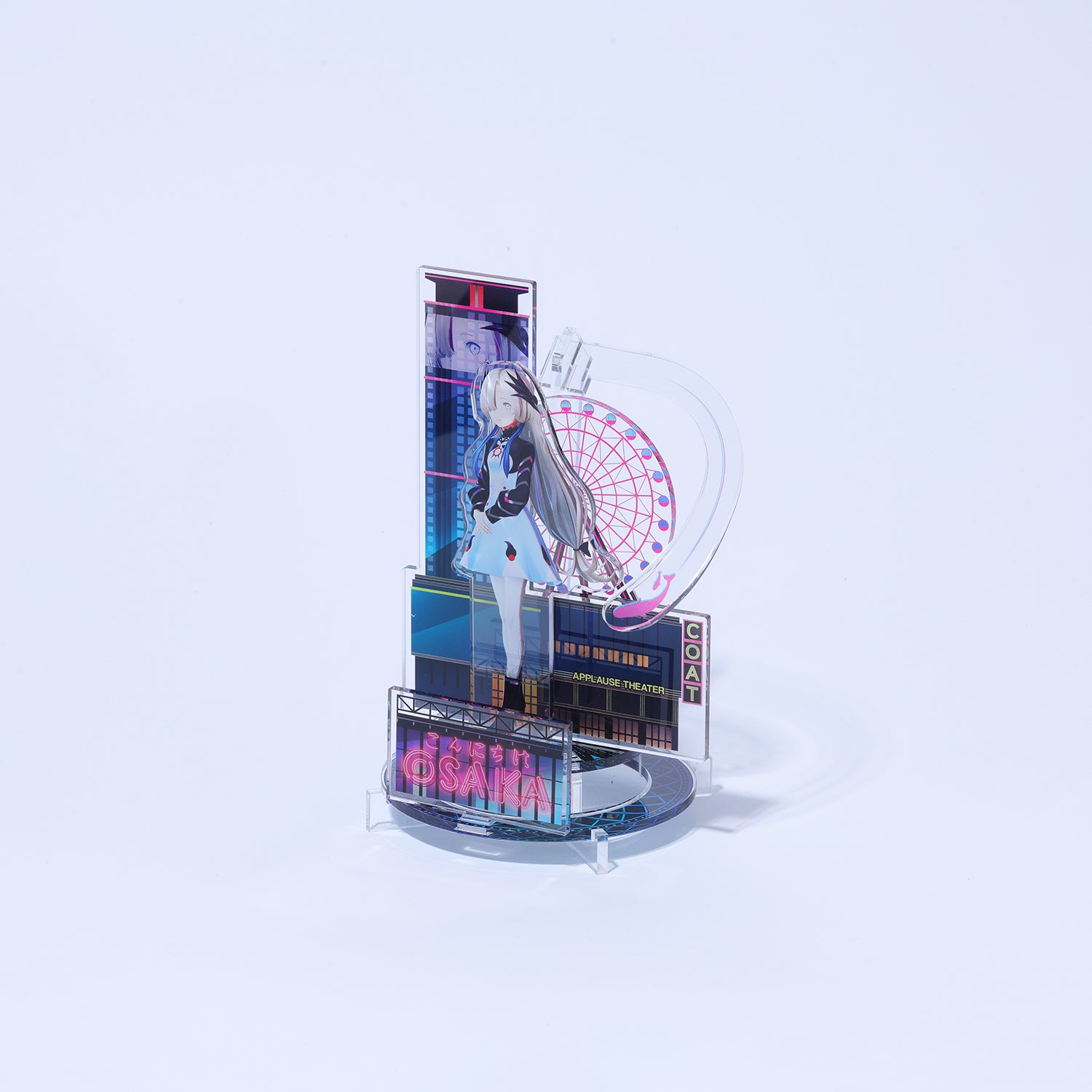 KAMITSUBAKI STUDIO×HELLO OSAKA】立体アクリルスタンド 夜河 世界（ヰ