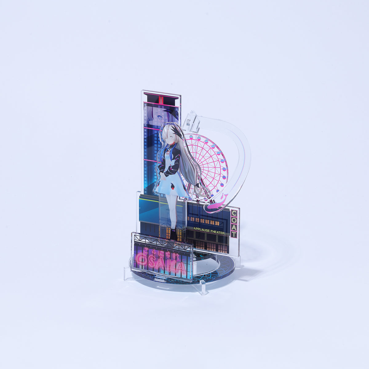 【KAMITSUBAKI STUDIO×HELLO OSAKA】立体アクリルスタンド 夜河 世界（ヰ世界情緒）／KAMITSUBAKI STUDIO presents バーチャル謎解きミステリー「魔女謎解」with HELLO OSAKA OFFICIAL GOODS
