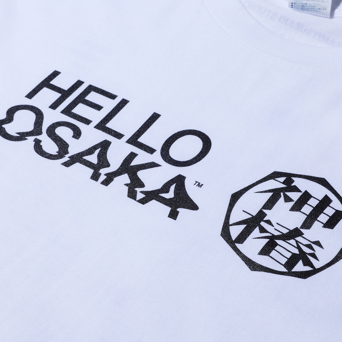 【KAMITSUBAKI STUDIO×HELLO OSAKA】Tシャツ／WHITE／KAMITSUBAKI STUDIO presents バーチャル謎解きミステリー「魔女謎解」with HELLO OSAKA OFFICIAL GOODS