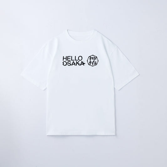 【KAMITSUBAKI STUDIO×HELLO OSAKA】Tシャツ／WHITE／KAMITSUBAKI STUDIO presents バーチャル謎解きミステリー「魔女謎解」with HELLO OSAKA OFFICIAL GOODS