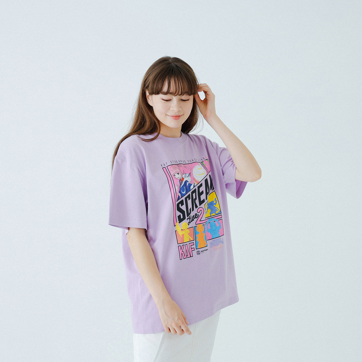 【花譜】I SCREAM LIVE2 Tシャツ／PURPLE／KAF STREAMING COVER LIVE「アイスクリームライブ2」